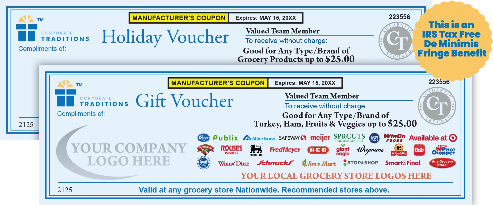 corporate traditions turkey gift certificates